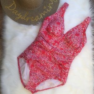 Penbrooke Tummy Control one piece bathing suit